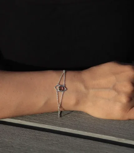 Eye Bracelet-Mystic on women's wrist