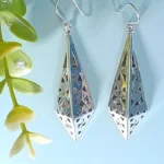 Pyramid Earrings-Papel Picado