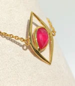 cat eye bracelet red side