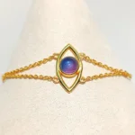 eye bracelet blue pink front