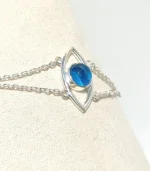eye bracelet blue stone side