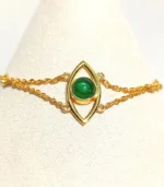 eye bracelet green front