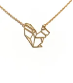 gold squirrel necklace