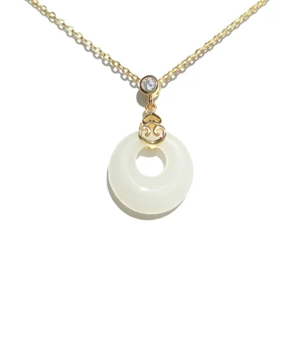 white Jade necklace