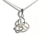 silver necklace loop
