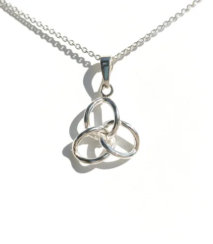 silver necklace loop