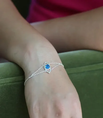 Eye Bracelet-Blue Topaz