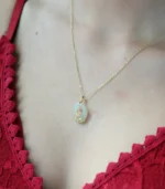 Jade Necklace-lotus on bottom