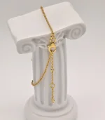 OM Bangle-Mookaite Jasper golden women's bangle
