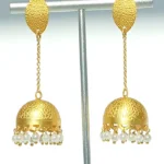 jhumka earrings front