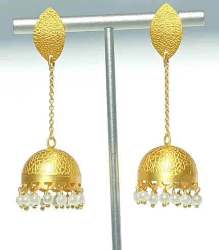 jhumka earrings front