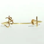 om gold bracelet front