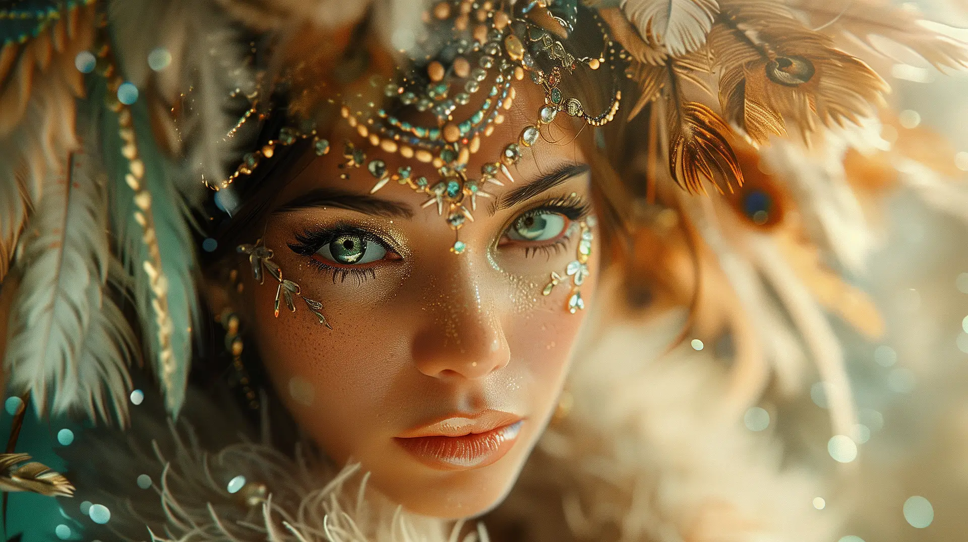 women wearing cultural jewelry on her head to promote meaning