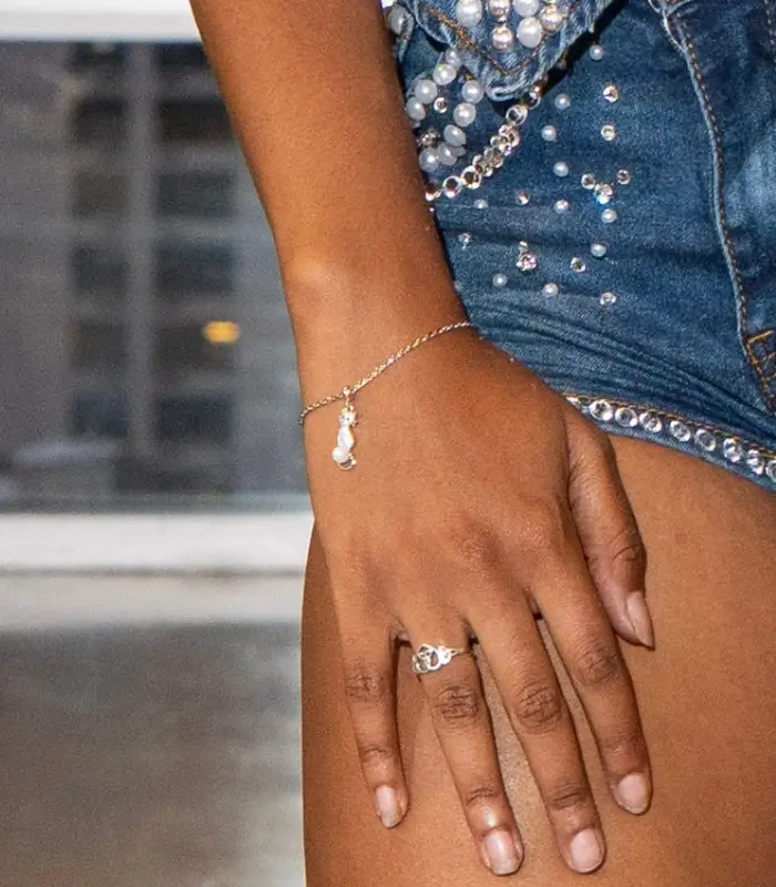 NY Fashion week charm cat model 700x800