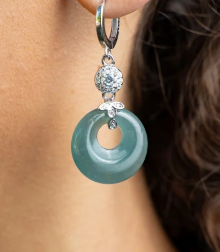 blue jade earrings