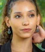 blue jade earrings women wearing them
