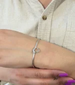 Love Knot Cuff Bracelet — Stainless Steel - Image 7