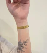 Mesh Belt Buckle Bracelet — 18K Gold Stainless Steel - Image 5