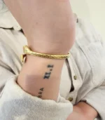 Double Snake Cuff Bracelet — 18K Gold Stainless Steel - Image 3