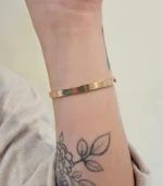 Triple Link CZ Bangle — Rose Gold Stainless Steel - Image 5