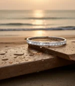 Rectangular CZ Bangle — Stainless Steel - Image 7