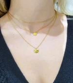 3-Layer Gold Coin Necklace Set - Image 4