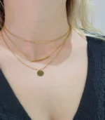 3-Layer Gold Mixed Chain Necklace Set - Image 4