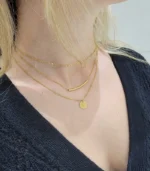 3-Layer Gold Mixed Chain Necklace Set - Image 5