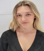 Dainty Gold Crystal Pendant Necklace - Image 2