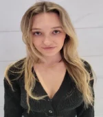 Gold Herringbone Chain Necklace - Image 2