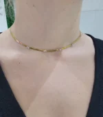 Crystal Herringbone Necklace - Image 5