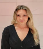 Gold Solitaire Crystal Pendant Necklace - Image 2