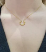 Gold Open Starburst Pendant Necklace - Image 3