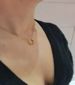 Gold Open Starburst Pendant Necklace - Image 4