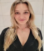 2-Layer Gold Turquoise Station Chain and Sunburst Pendant Necklace Set - Image 4