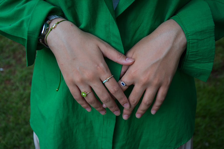 3-layer tri-tone beaded chain necklace set in 18K gold plated stainless steel