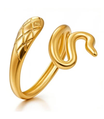 gold snake ring