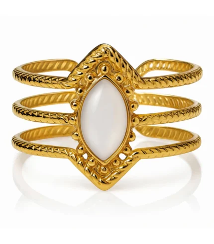 white cz ring