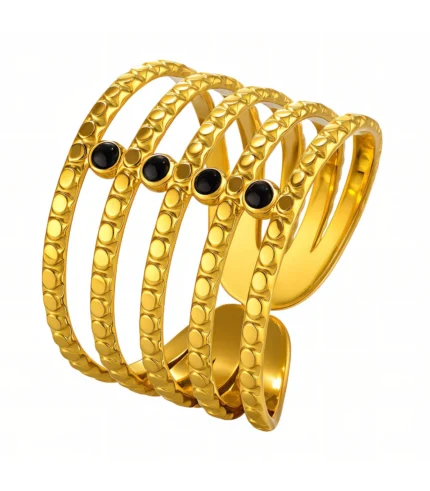 black cz ring
