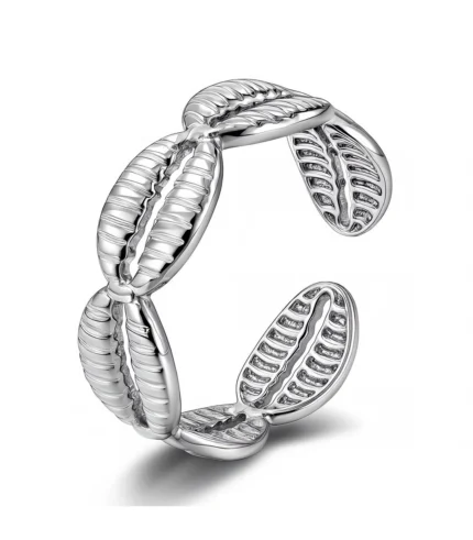 silver shell ring