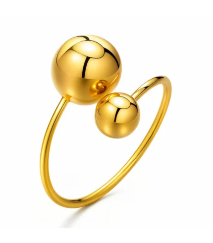 gold ball ring