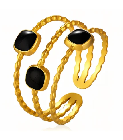 black enamel ring