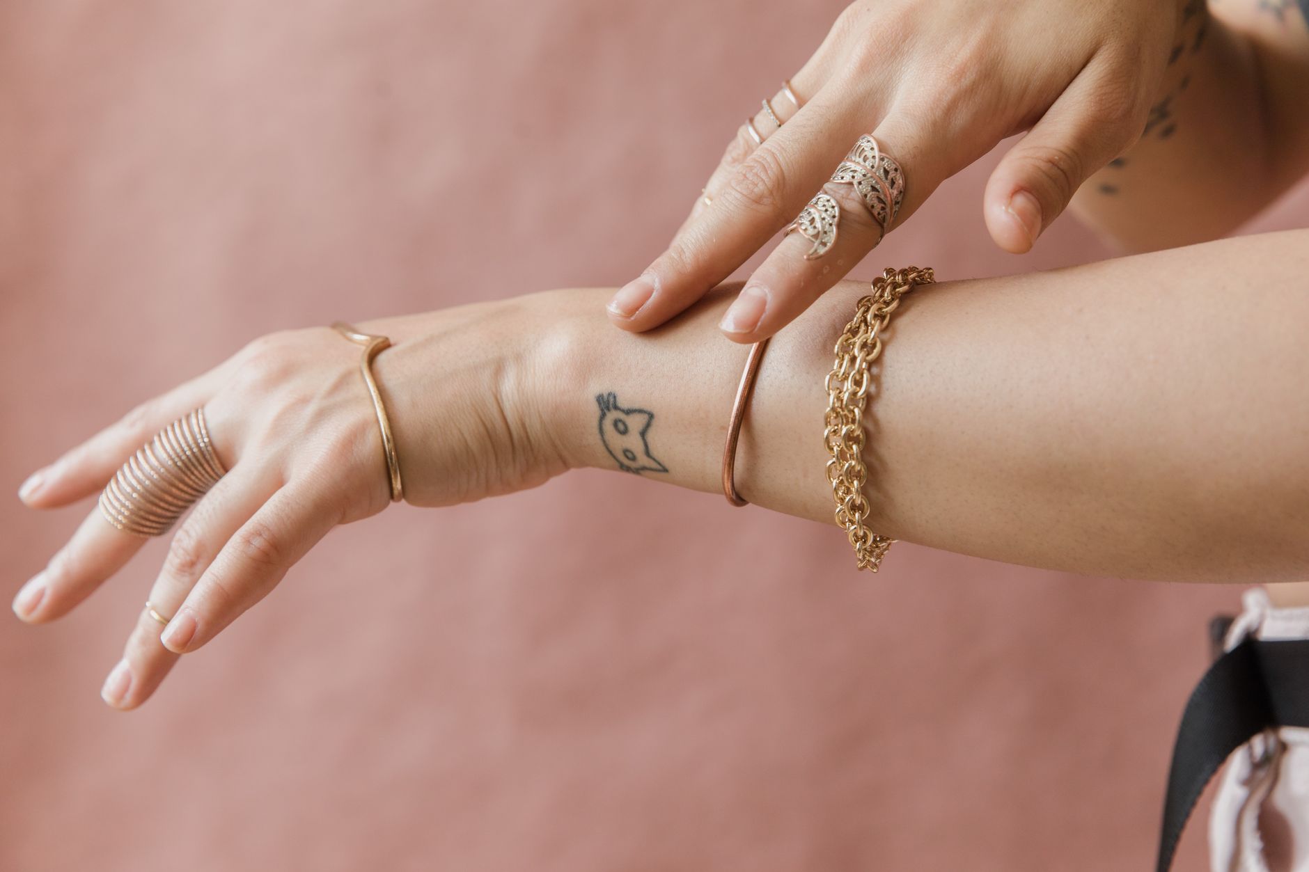 jade bangle stacking
