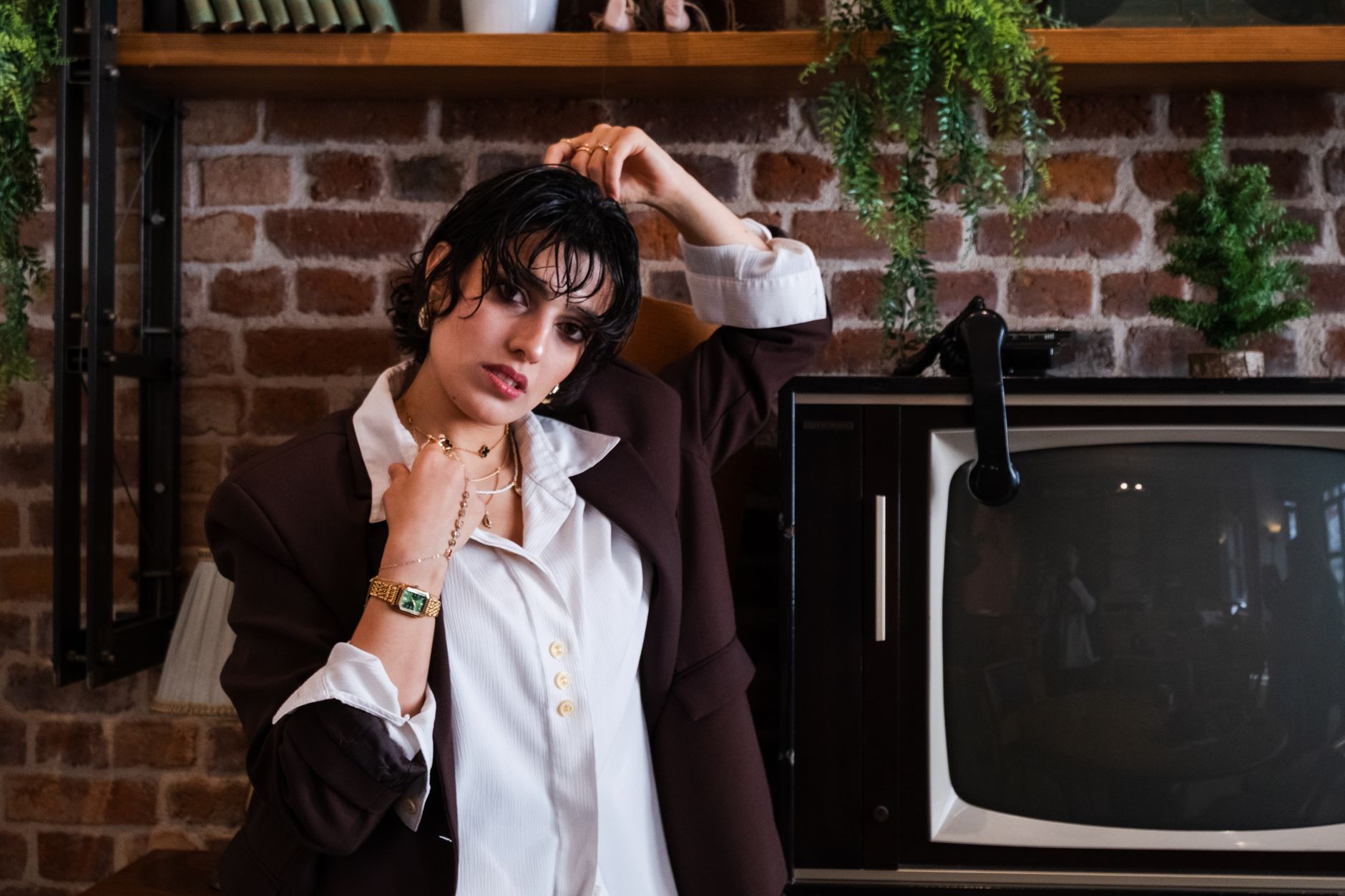 jewelry with blazer